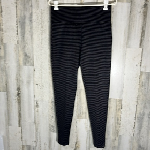 Zac & Rachel Leggings Ab Control Black Checkered Slim Fit Pants Size Small - Picture 3 of 9